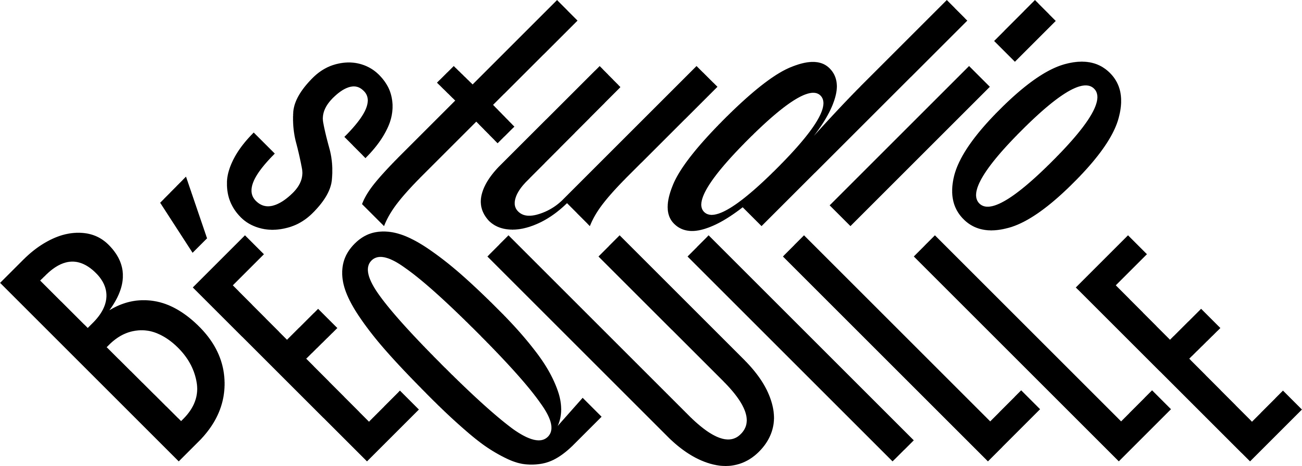 le logo de STUDIO BÉQUILLE, le studio de design objet qui conçoit des solutions aux problèmes des entreprises et particuliers